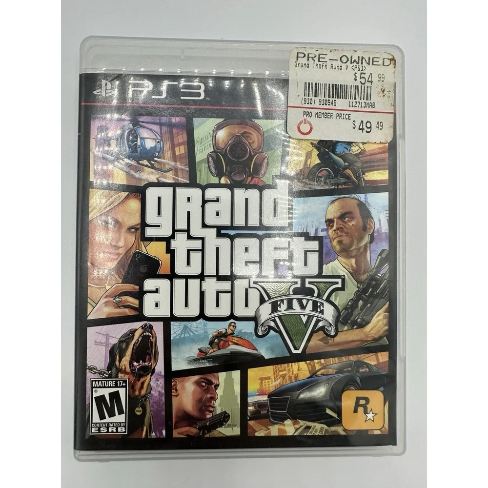 Grand Theft Auto V (PS3) Pristine Disc Complete In Box w/ Manual & Map Tested